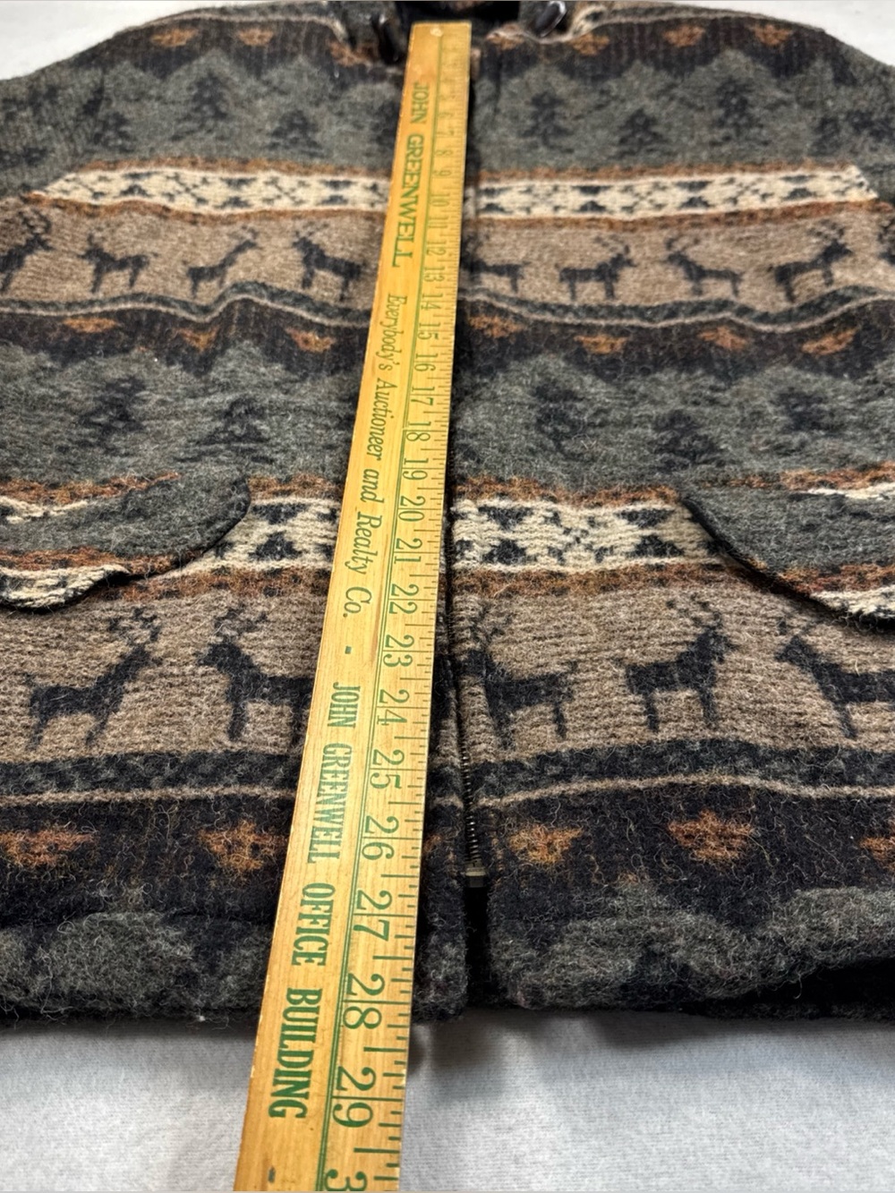 VTG Woolrich Womens Wool Blanket Southwest Animal Aztec Hooded Coat USA - Size M - Picture 6 of 10